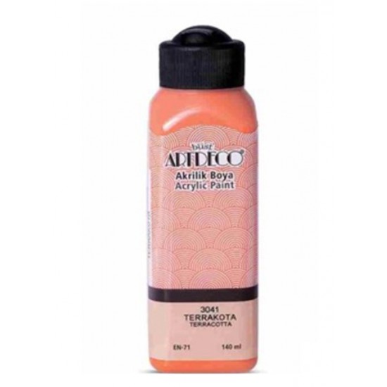 Artdeco Akrilik Boya 140 ml Terrakota - 4 adet