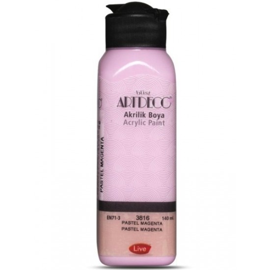 Artdeco Akrilik Boya 140 ml Pastel Magenta - 4 adet