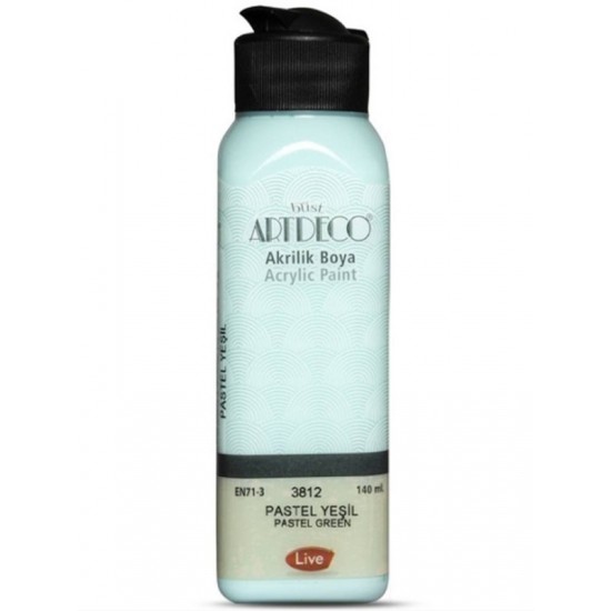 Artdeco Akrilik Boya 140 ml Pastel Yeşil - 4 adet