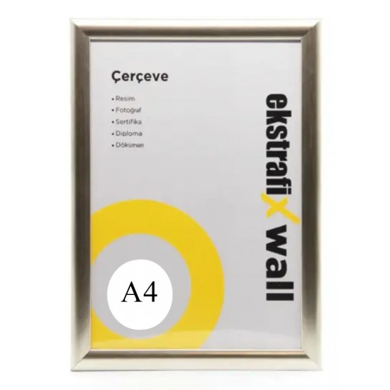 Ekstrafix Çerçeve A4 21X29,7Cm Gümüş