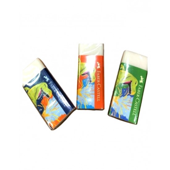 Faber Castell Dino Dust Free Silgi Beyaz - 3 adet
