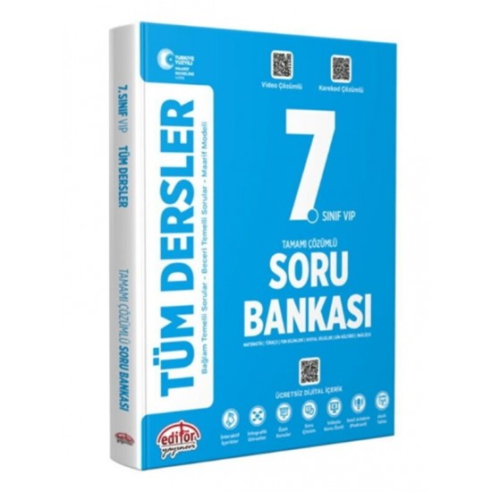 Editör 7.Sınıf Tüm Dersler Soru Bankası