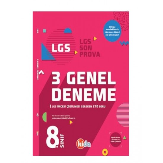 Kida 8.Sınıf Lgs 3 lü Genel Deneme