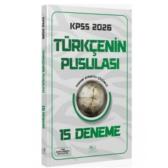 CBA Kpss Türkçenin Pusulası 15 Deneme