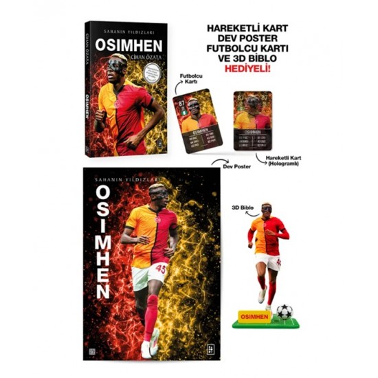 Sahanın Yıldızları Osimhen 3D Biblo Hediyeli