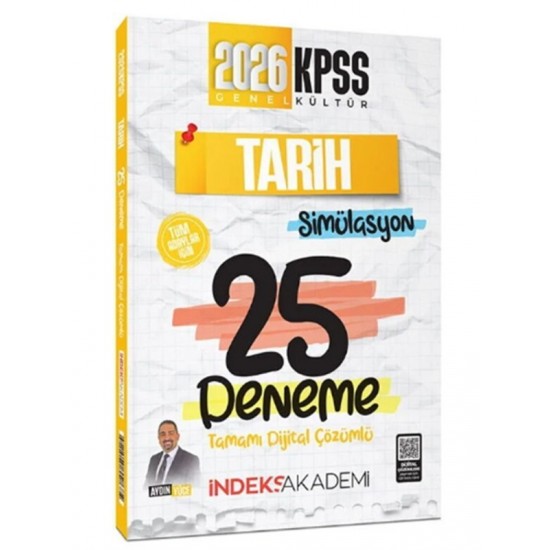 İndeks Akademi Kpss Tarih Simülasyon 25 Deneme Çözümlü