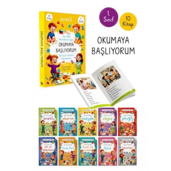 Bilgi Park - Okumaya Başlıyorum Hikaye Seti 1.Sınıf ANETİL 10Lu