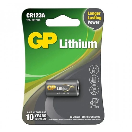 Gp Lithium Pil 3V Lityum CR123A 