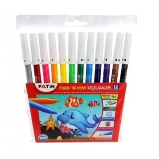 Fatih Keçeli Kalem 12Li Keçeli Boya Kalemi