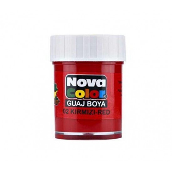 Nova Color Guaj Boya Kırmızı Şişe - 4 adet
