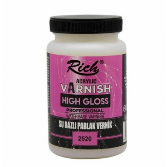 Rich Hıgh Gloss Su Bazlı Vernik Parlak 250Cc
