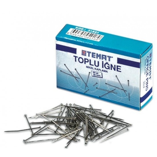 Temat Toplu İğne 20Gr - 4 kutu