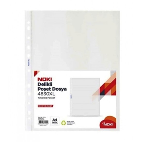 Noki Poşet Dosya XL A4 100Lü - 2 paket