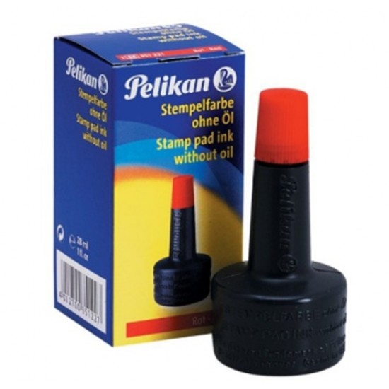 Pelikan Istampa Mürekkebi 30Cc Kırmızı - 3 adet