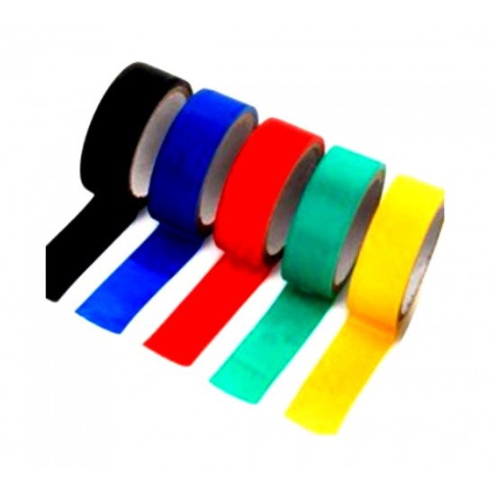 Elektrik Bandı 19mmx4 Bant Siyah Renkli Karışık - 6 adet