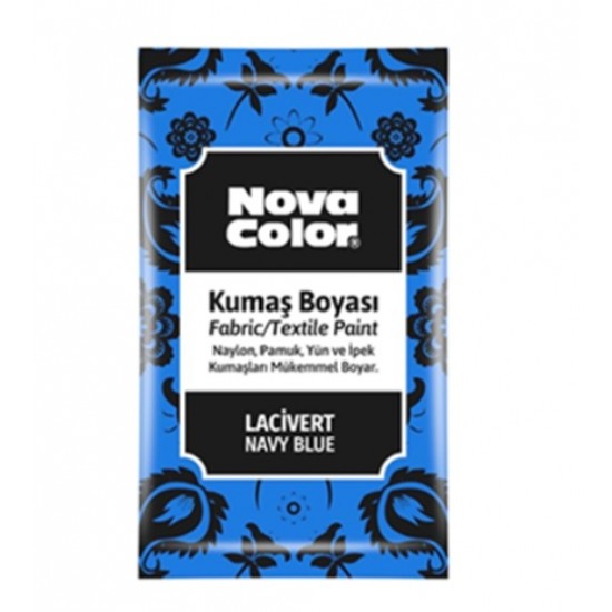 Nova Color Toz Kumaş Boyası Lacivert - 4 adet