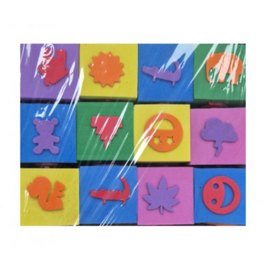 Çook Yuvarlak Eva Baskı Seti 12Li