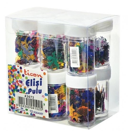 Elişi Pulu Karışık Şekiller Tuzlukta Karışık- 4 adet