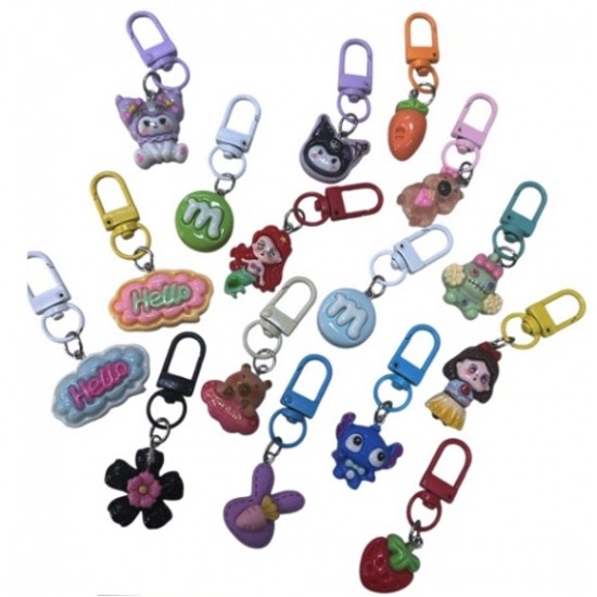 Fermuar Süsü Karışık - 4 adet