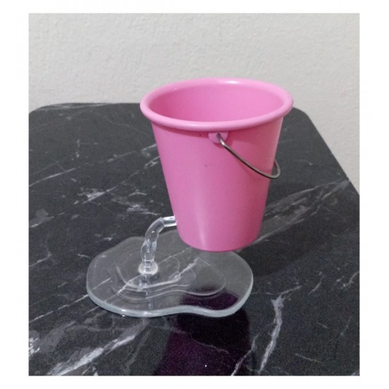 Desk Bucket Dekoratif Bardak Kalemlik Pembe