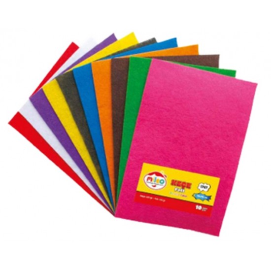 Mileo Keçe A4 Renkli 20X30 10Lu