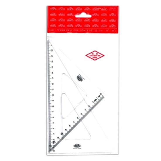 Hatas Gönye Seti 60-45X21Cm