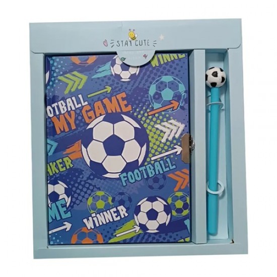 Taros Kilitli Hatıra Defteri+Kalem Football Kod:7189