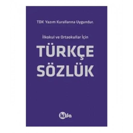 Kida Türkçe Sözlük Plastik Kapak