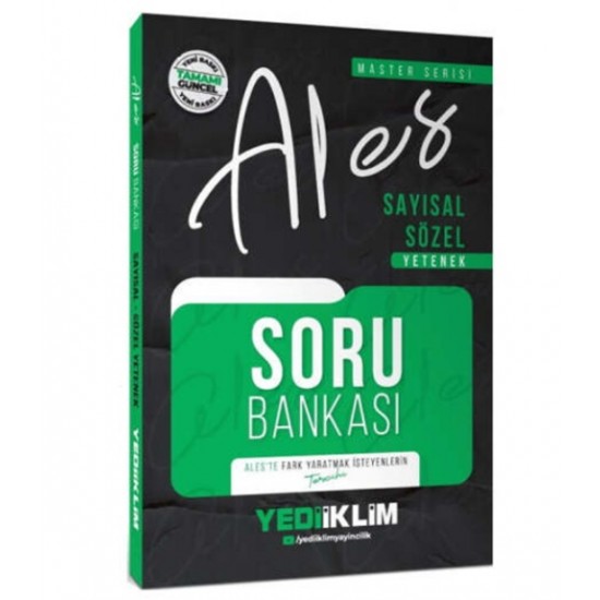 Yediiklim Ales Sayısal Sözel Yetenek Soru Bankası 2026