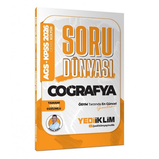 Yediiklim KPSS AGS Coğrafya Soru Dünyası Soru Bankası