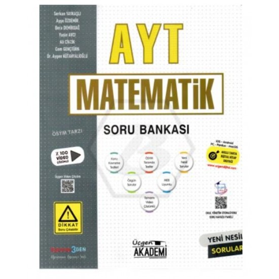 Üçgen Akademi - Ayt Matematik Soru Bankası