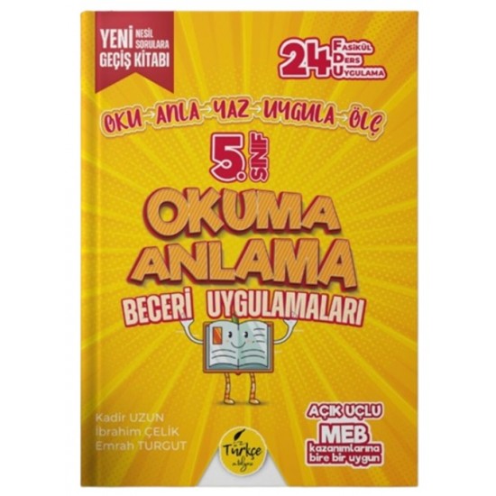 Türkçe Atölyesi 5.Sınıf Okuma Anlama Beceri Uygulamaları Fasikül