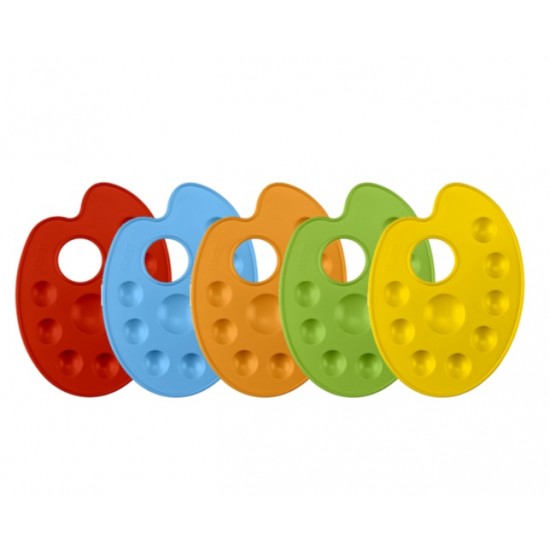 Brons Resim Paleti Renkli Küçük Karışık - 2 adet