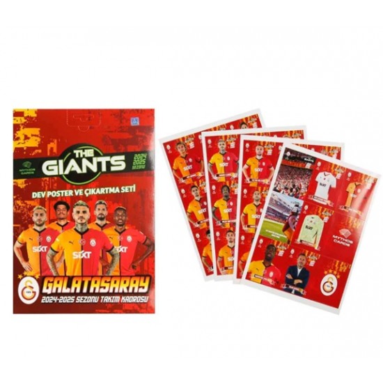 Mythos Galatasaray Dev Poster ve Çıkartma Seti Orjinal