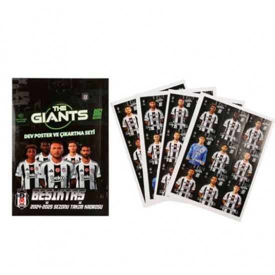 Mythos Beşiktaş Dev Poster ve Çıkartma Seti Orjinal