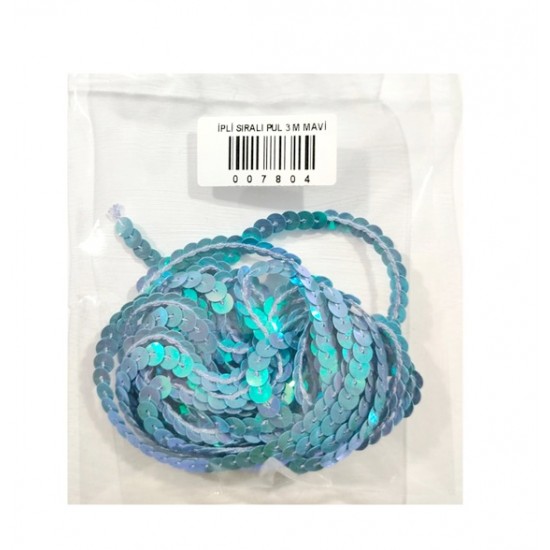 İpli Sıralı Pul 3 M Mavi - 3 paket