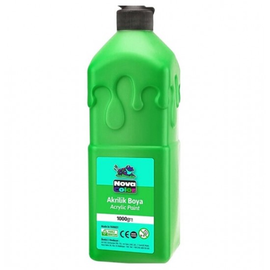 Nova Color Akrilik Boya 1000Gr 1 kilo Yeşil