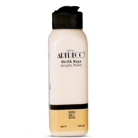 Artdeco Akrilik Boya 140 ml Bej - 4 adet Artdeco Akrilik Boya 140ml Bej