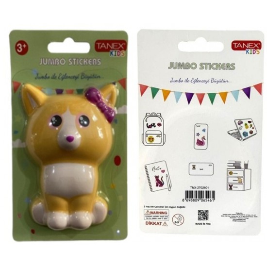 Tanex Jumbo Stickers Sukuşi Tilki Kurdelalı