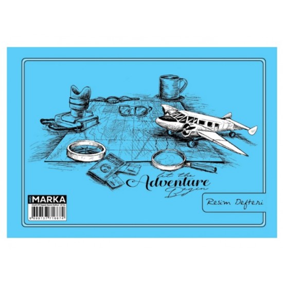 Resim Defteri 25X35 Spiralli Pp Kapak Karışık- 2 adet