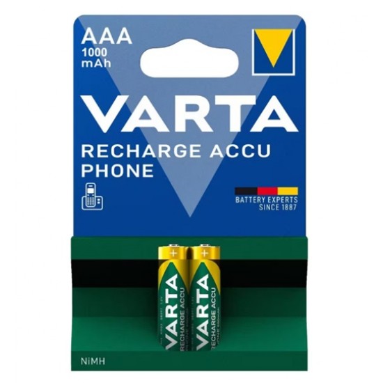 Varta Şarj Edilebilir İnce Pil AAA 1000Mah 2Li