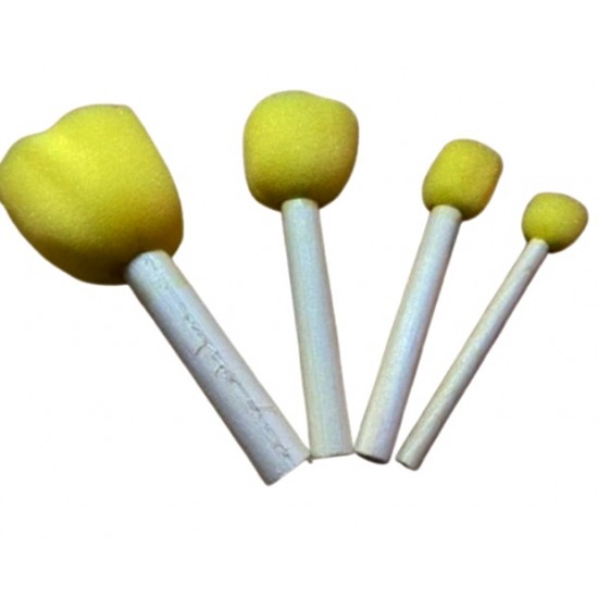 Ponpon Fırça Seti 4Lü - 3 paket