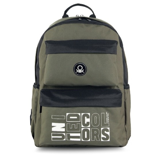 Benetton Sırt Çantası Haki Yeşili Kod:04291 Okul Çantası Lisanslı Orijinal