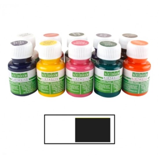 Südor Kumaş Boyası 25Ml Siyah - 4 adet