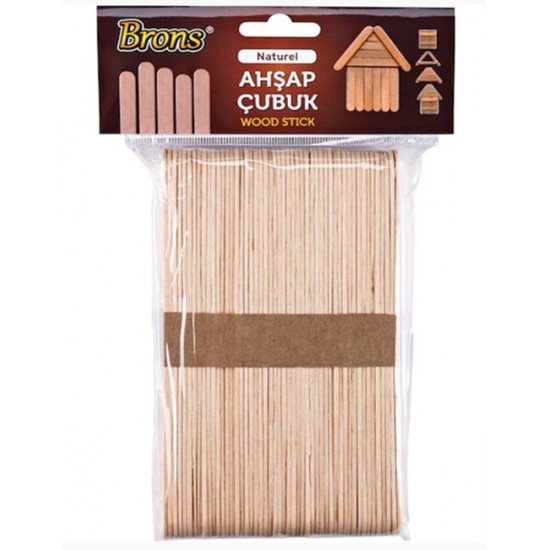 Brons Dondurma Çubuğu Renksiz İnce 50Li - 2 paket