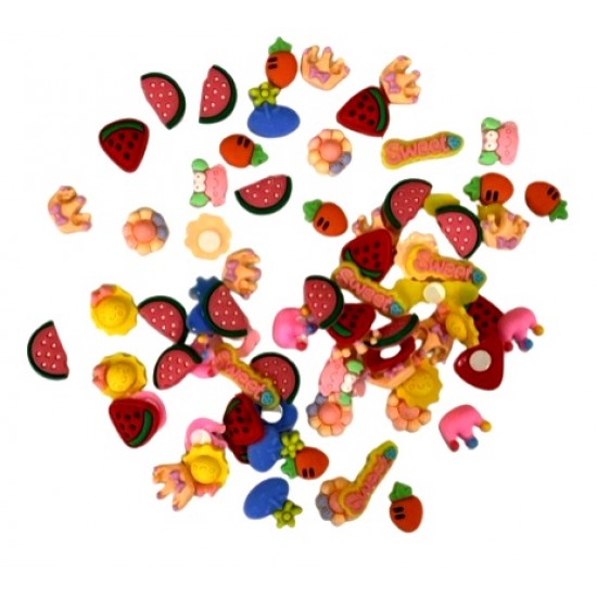 Vagon Silikon Mini Yapışkanlı Aksesuar - 25 adet