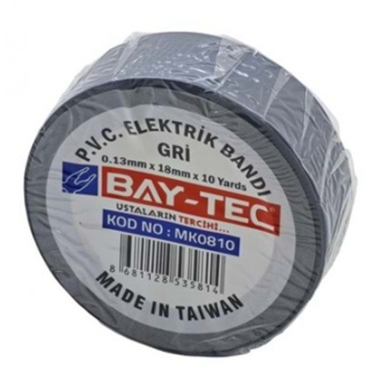Bay-Tec Elektrik Bandı Gri - 4 adet