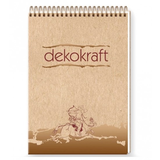 Keskin Color Dekokraft Bloknot Çizgili A4 100 Yaprak Spiralli