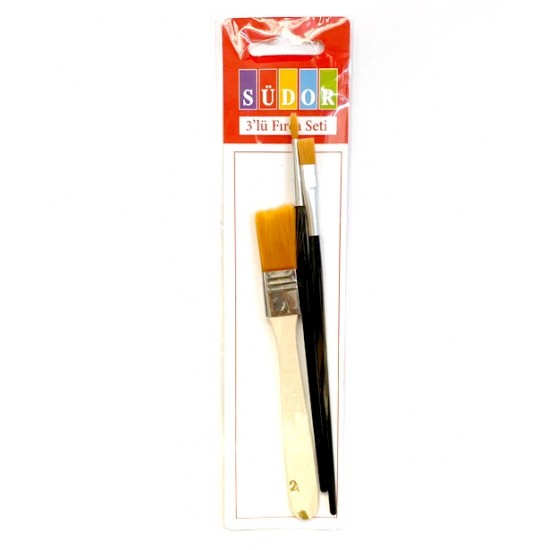 Südor Fırça Seti Zemin Sulu Yağlı 3Lü - 2 set