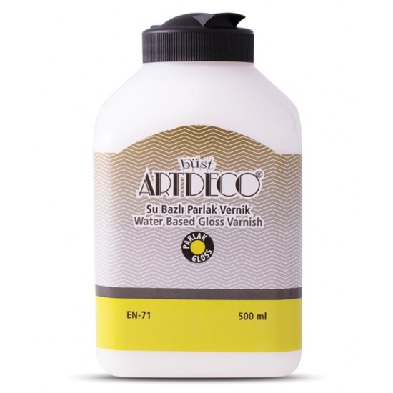 Artdeco Su Bazlı Parlak Vernik 500Ml - 3 adet